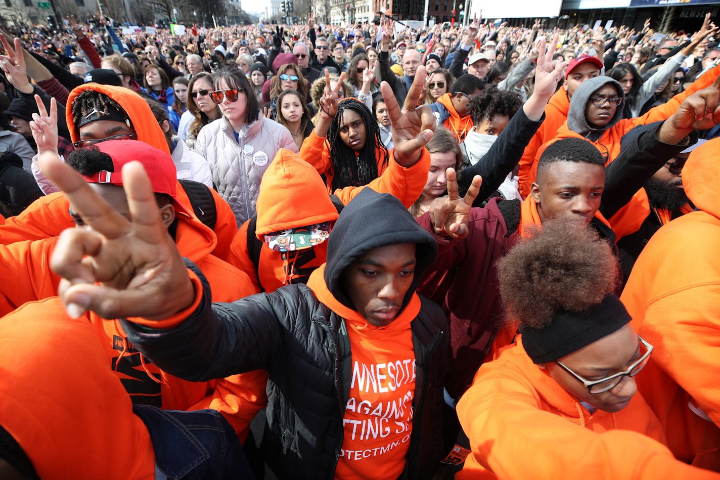 North High School student Chris Jennings joined other Minnesotans at the March for Our Lives rally on Saturday, March 24, 2018, in Washington, D.C.