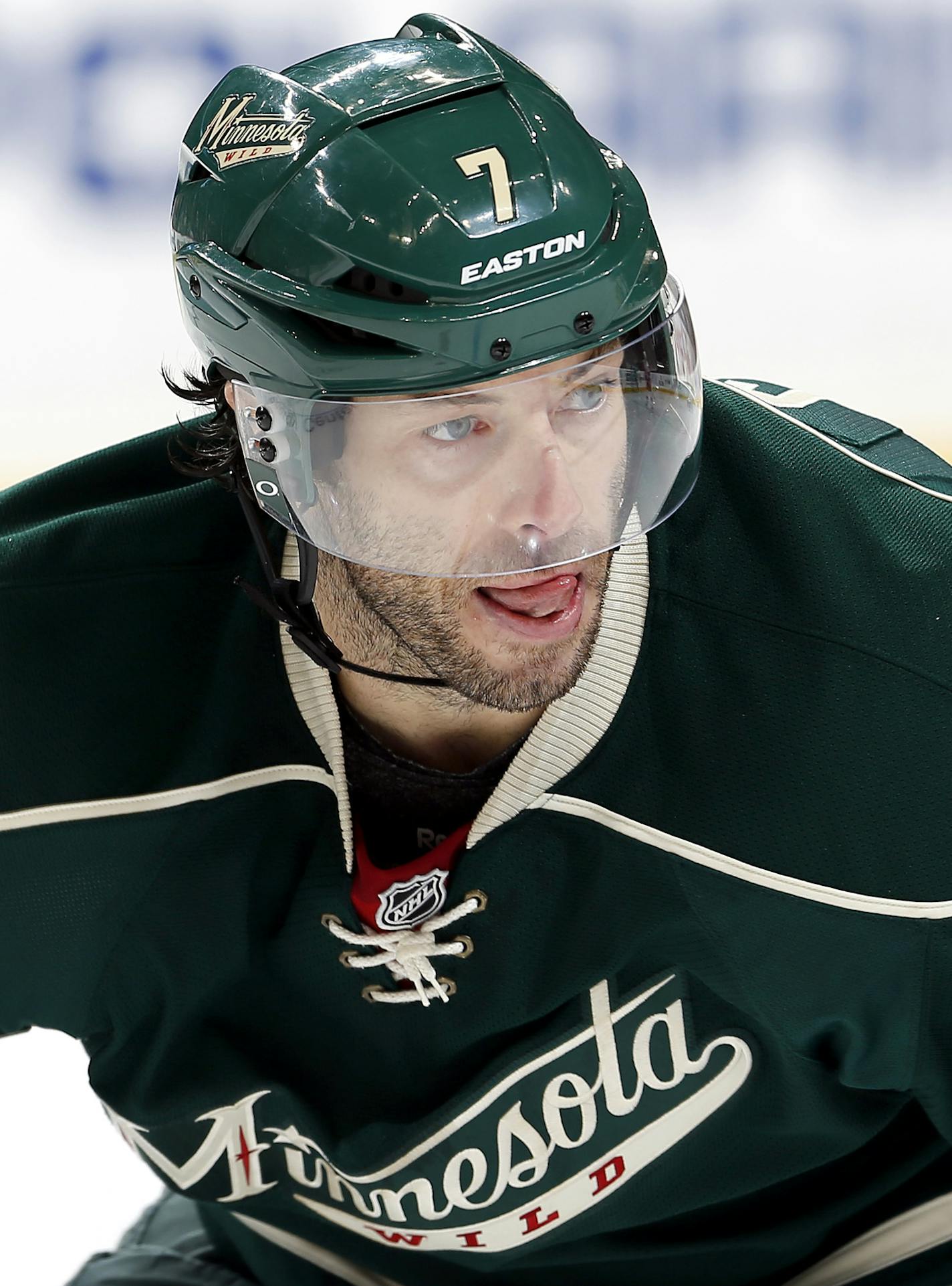 Matt Cullen (7) of the Minnesota Wild. ] CARLOS GONZALEZ cgonzalez@startribune.com - February 17, 2013, St. Paul, Minn., Xcel Energy Center, NHL, Minnesota Wild vs. Detroit Red Wings