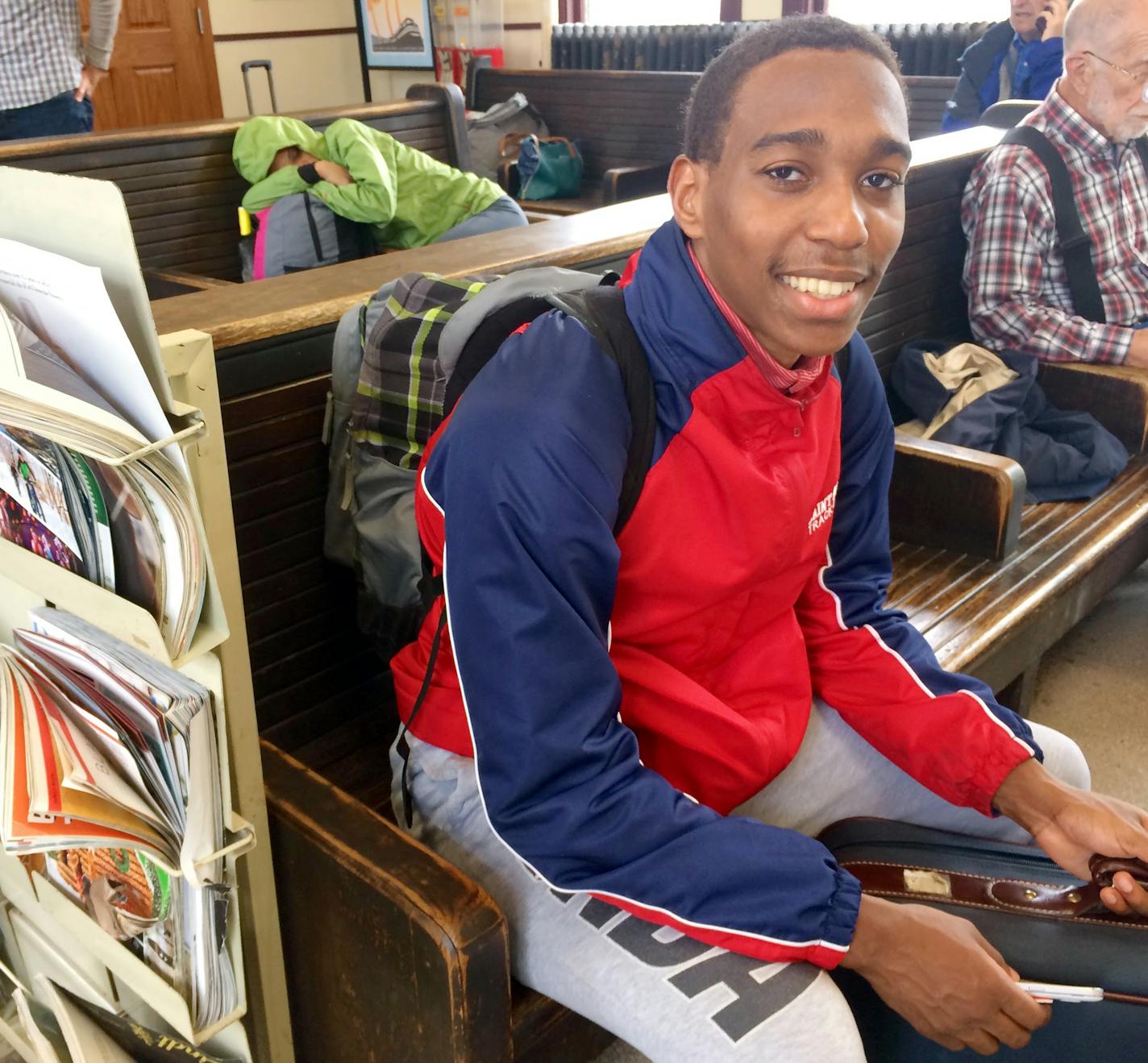 St. Mary's University student Shawn Pruitt relies on Amtrak trains to travel between Winona and and his home in Chicago about a half-dozen times a year.