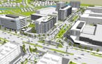 Alatus released this rendering of what the Rice Creek Commons business area may look like as it begins to redevelop the former Twin Cities Army Ammuni