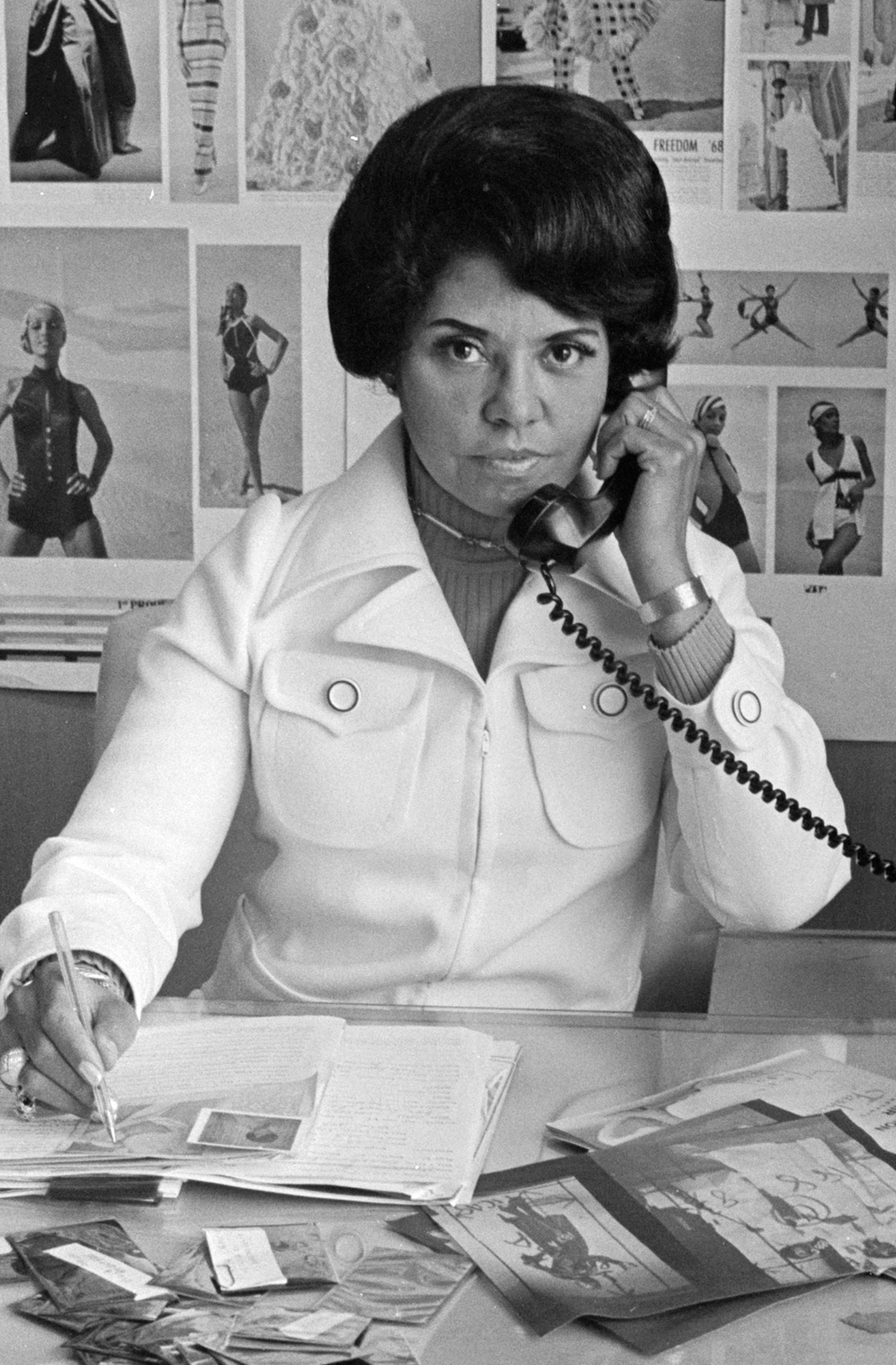 Eunice Johnson at work in 1970.