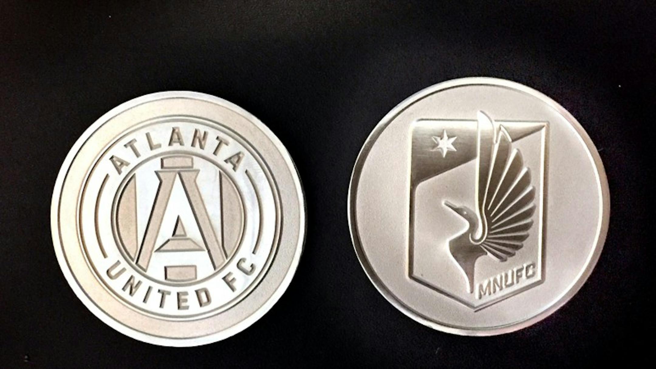 The coin the MLS used Sunday to determine the draft order between Atlanta and Minnesota.