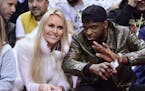 Lindsey Vonn and P.K. Subban, shown at an NBA playoff game in Toronto in April, announced their engagement on Friday.