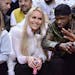 Lindsey Vonn and P.K. Subban, shown at an NBA playoff game in Toronto in April, announced their engagement on Friday.