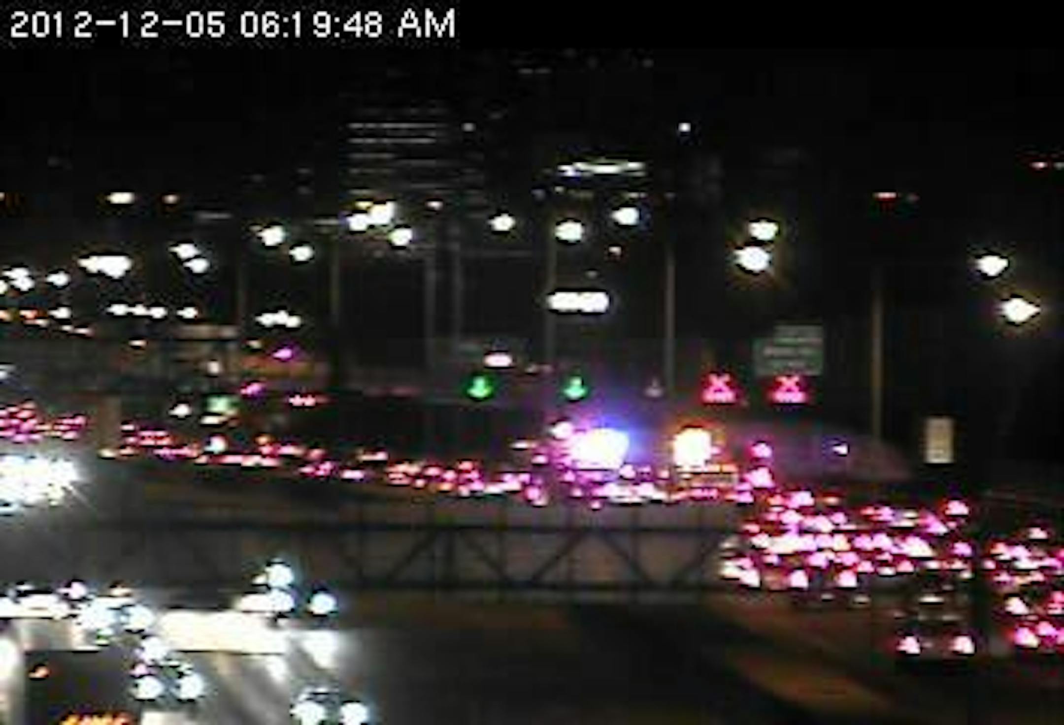 Traffic is backed up on 35W north beginning at Diamond Lake Road