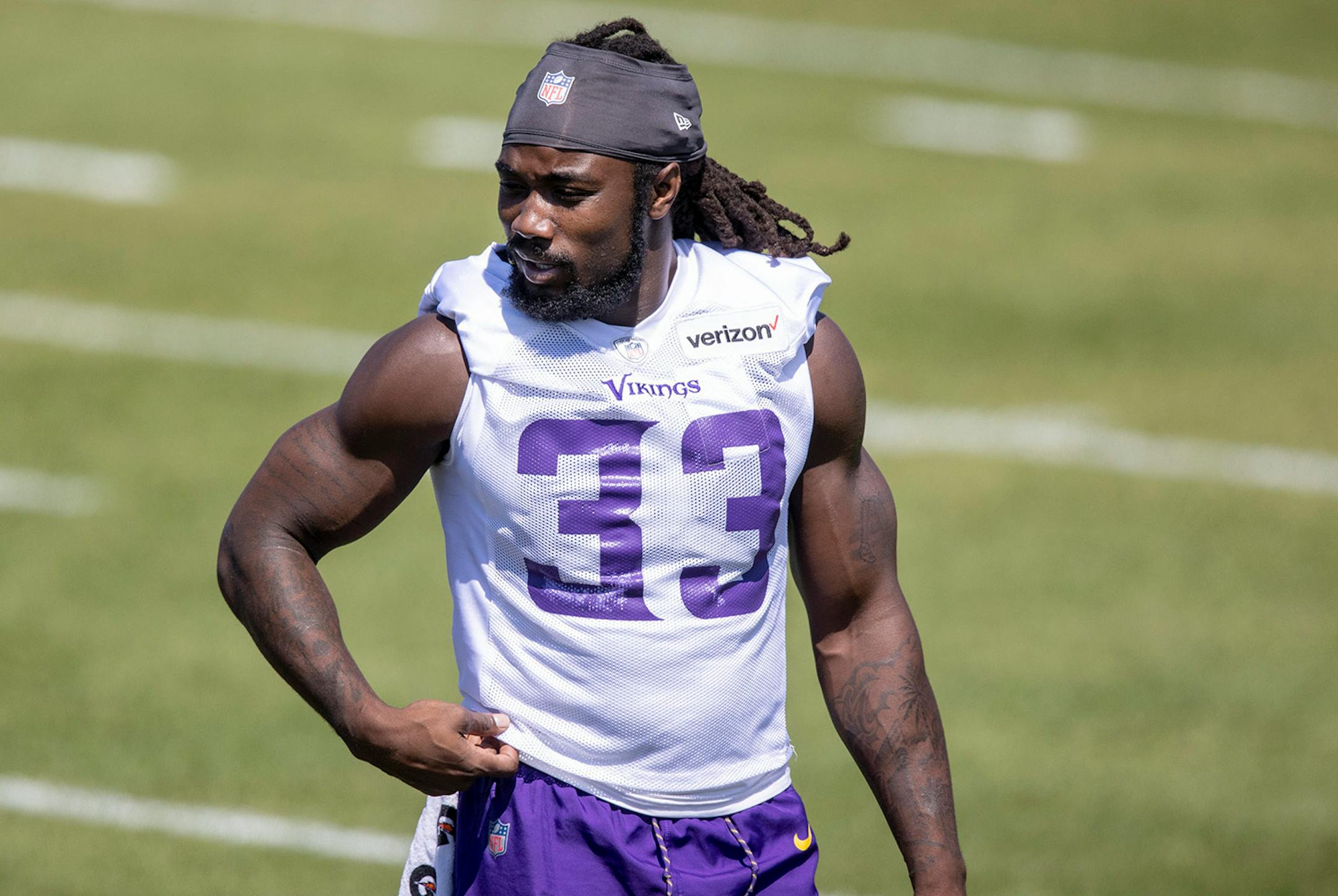 Minnesota Vikings running back Dalvin Cook (33) during practice.
