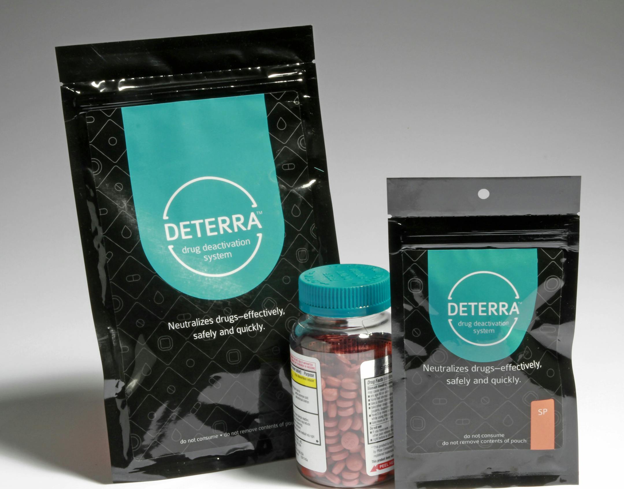 Burnsville-based Verde Technologies is getting tration with its low-cost Deterra product that deactivates prescription drugs. ] Tom Sweeney, July 10 2015, Minneapolis, MN