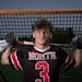 Lacrosse Metro Player of the Year Quinn Power of Lakeville North poses for a photo on the field at Lakeville North High School on Friday, June 9, 2023