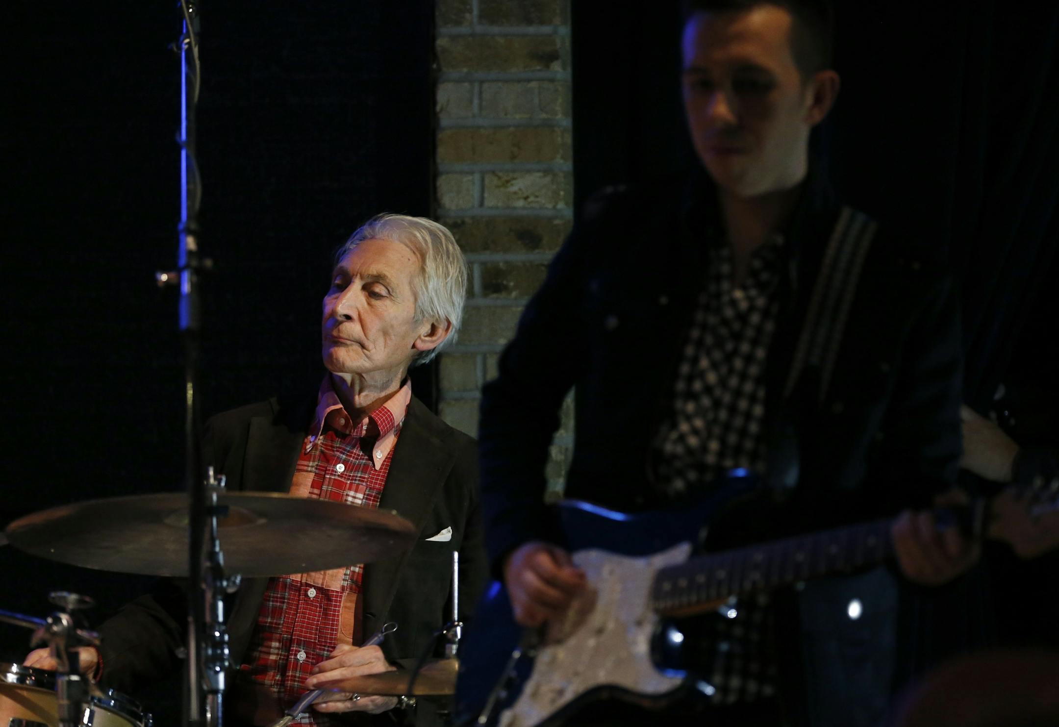 Rolling Stones drummer Charlie Watts sat in with Band 2 at the Dakota Jazz Club. Band 2 features Tim Ries (saxophone) and Bernard Fowler (vocals). Ries and Fowler are currently touring with The Rolling Stones.