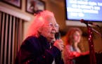 Betty Dockham, 87, sang Loretta Lynn's "Coal Miner's Daughter" during a Karaoke contest Tuesday night. ] AARON LAVINSKY &#xef; aaron.lavinsky@startrib