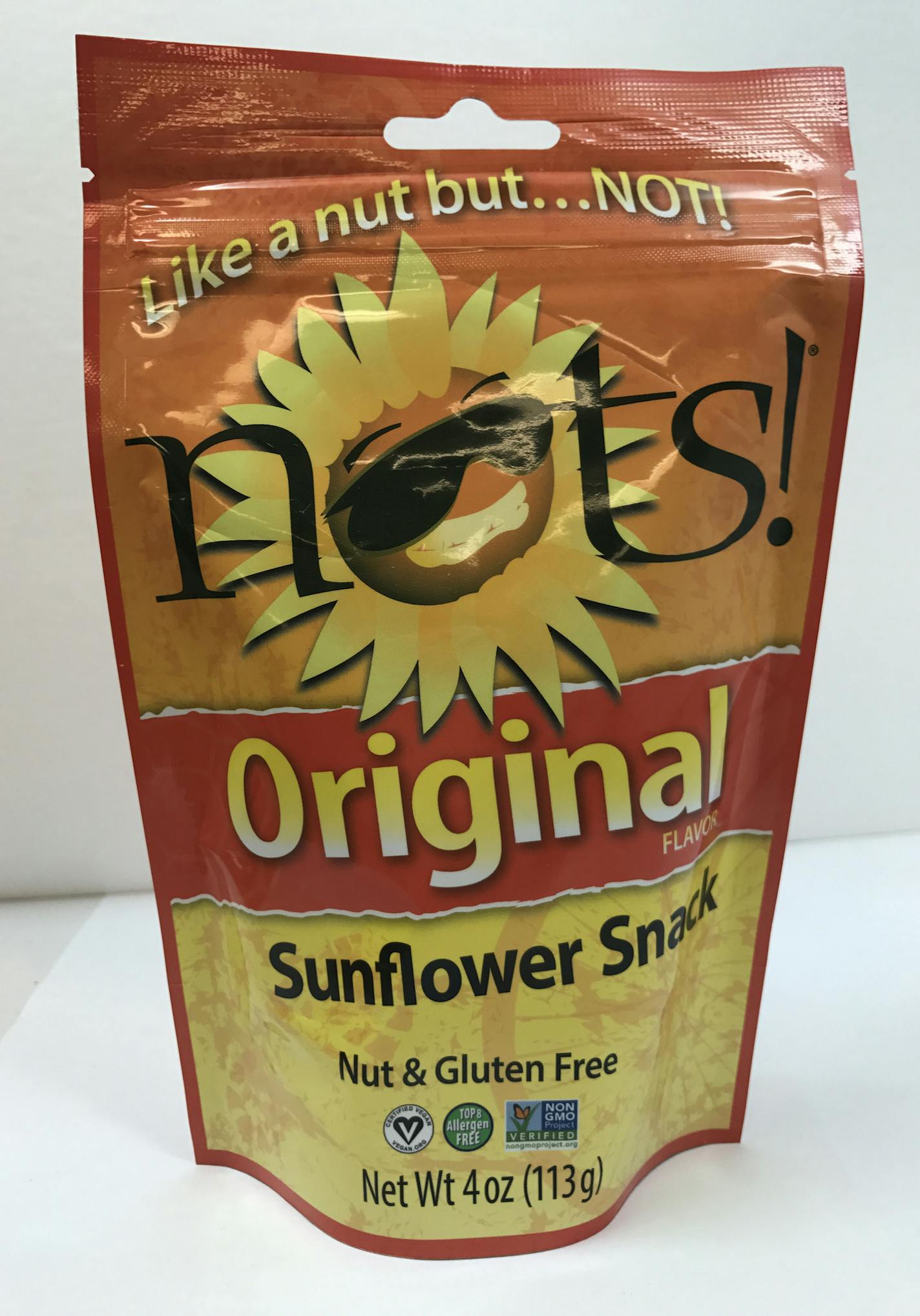 Nots, a sunflower snack.