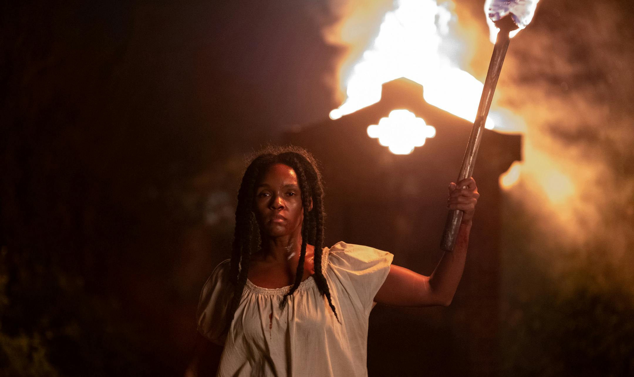 Janelle Monae in 'Antebellum.' Lionsgate studios, which produced 'Antebellum,' has made major staff cuts due to the pandemic. (Matt Kennedy/Lionsgate/TNS) ORG XMIT: 1818799