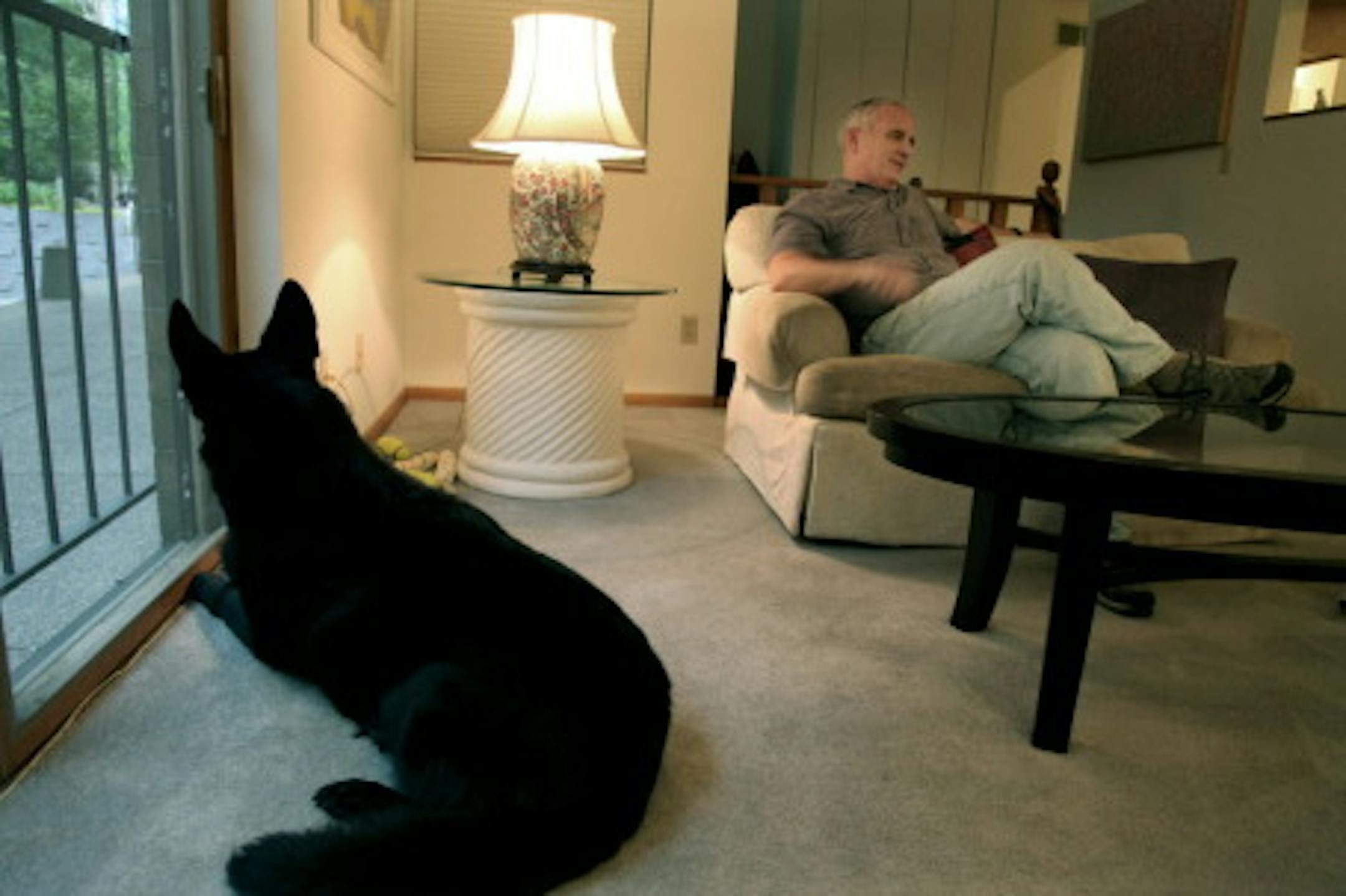 Dayton with Dakota, standing guard in September/Star Tribune file