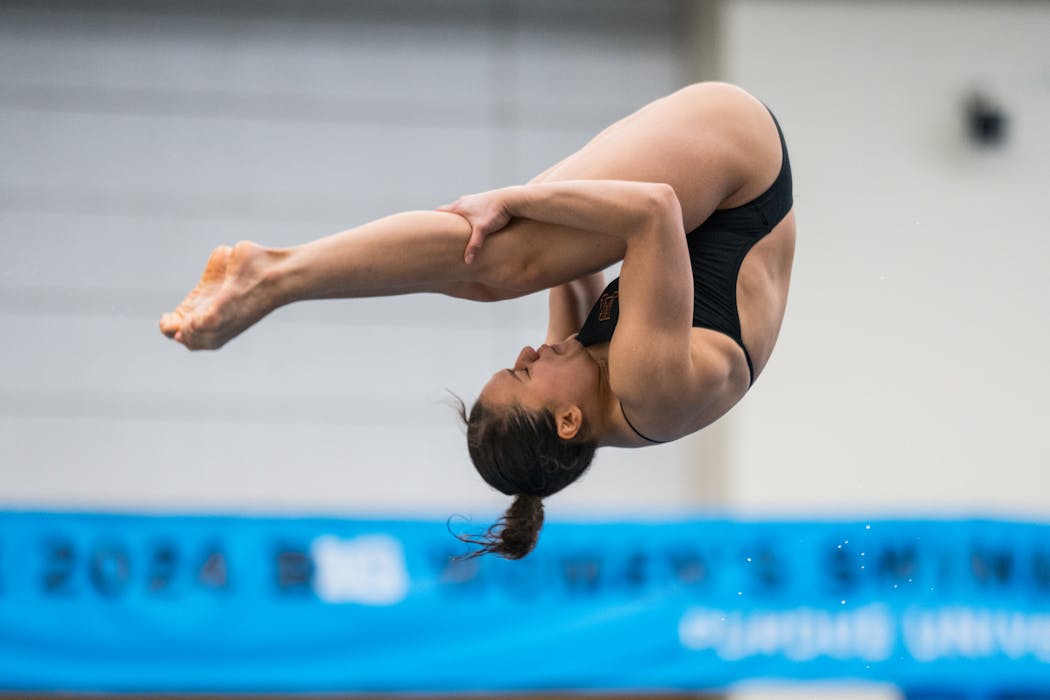 Gophers sophomore Vivi Del Angel was virtuosic in winning an NCAA title on platform, the first ever for the U.