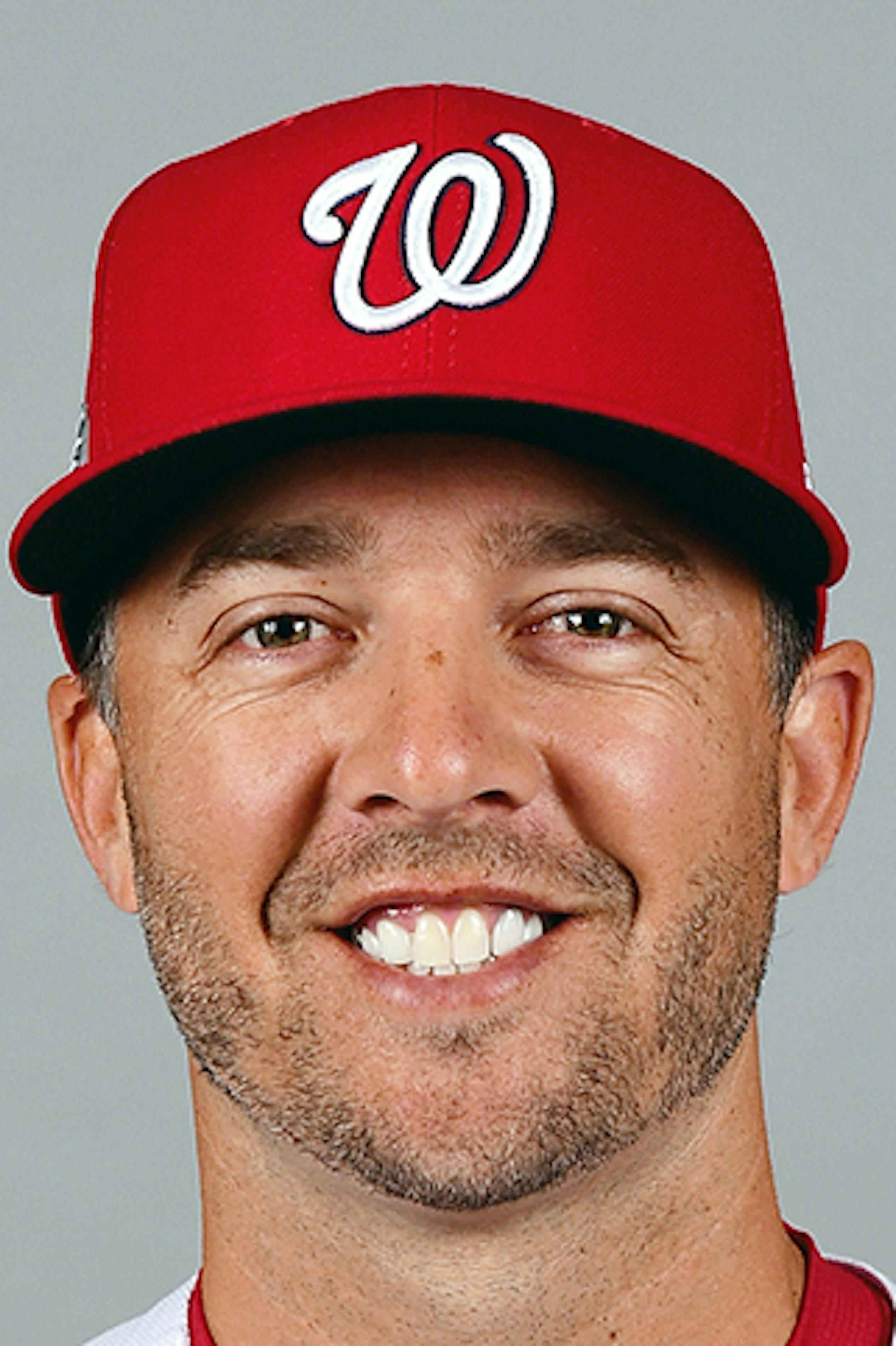 WEST PALM BEACH, FL - FEBRUARY 22: Brandon Kintzler #21 poses during Photo Day on Thursday, February 22, 2018 at the Ballpark of Palm Beaches in West Palm Beach, Florida. (Photo by Michael Ivins/MLB Photos via Getty Images) *** Local Caption *** Brandon Kintzler ORG XMIT: 775108269