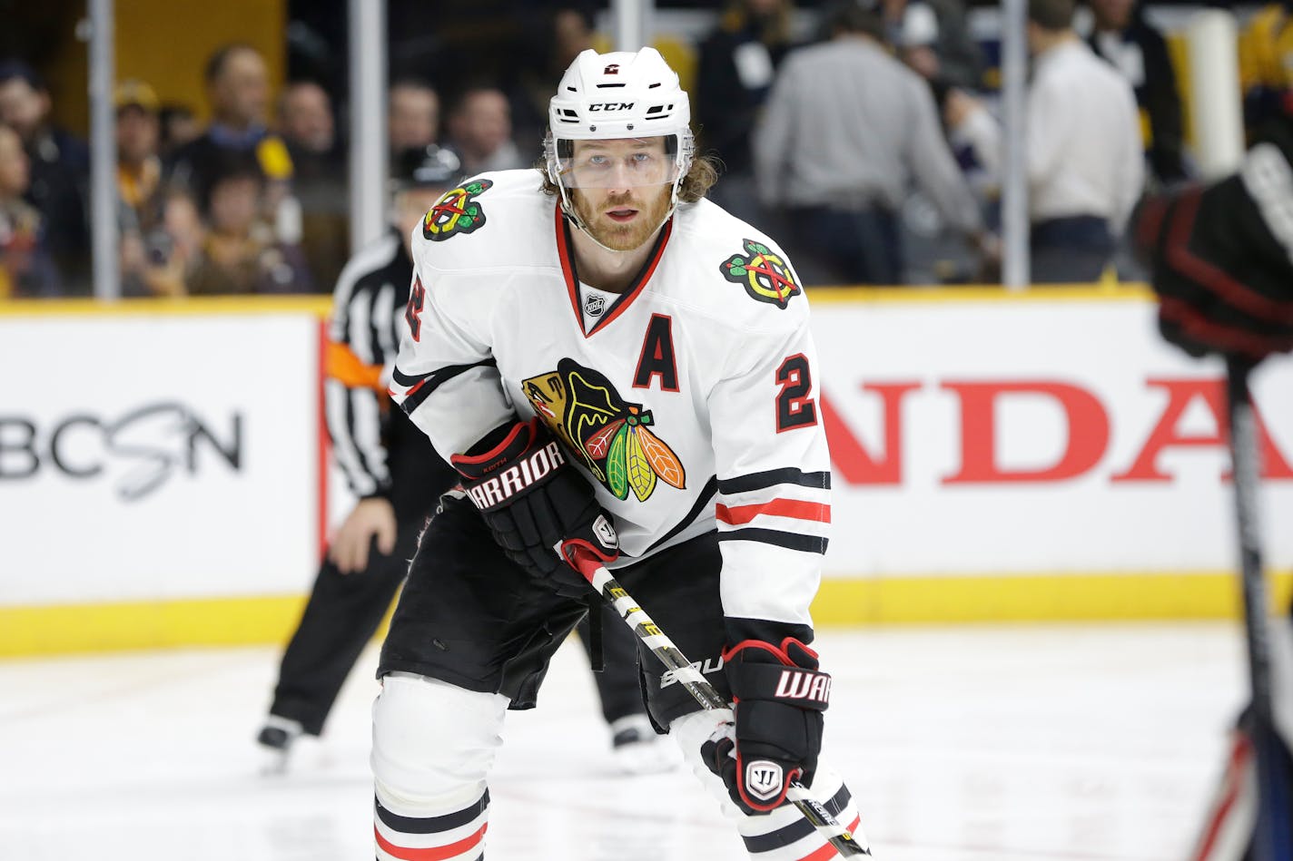 Chicago Blackhawks defenseman Duncan Keith will miss the remainder of the regular season and one playoff game.