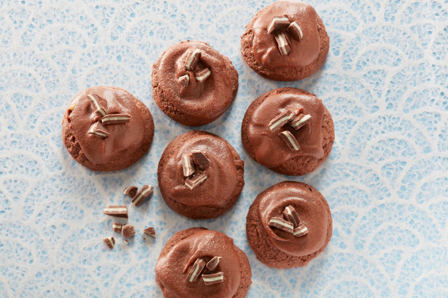 2022 Star Tribune Holiday Cookie Contest Finalist. Grasshoppers from Joanne Holtmeier of Edina. Photo by Dennis Becker, food styling by Lisa Golden Schroeder