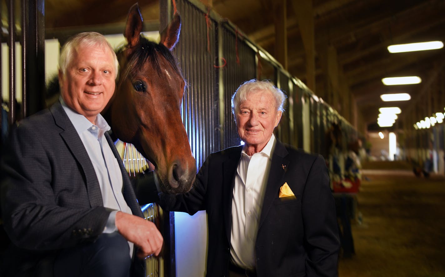 Randy Sampson, Curt Sampson in the stable with one of their horses Double Bee Sting. ] When they bought defunct Canterbury Downs in 1994 with Dale Schenian, they just hoped to keep horse racing alive in Minnesota for as long as possible. Their stewardship has carried the rebranded Canterbury Park to its 25th racing season, which opens Friday.
brian.peterson@startribune.com
Shakopee , MN Wednesday, May 1, 2019