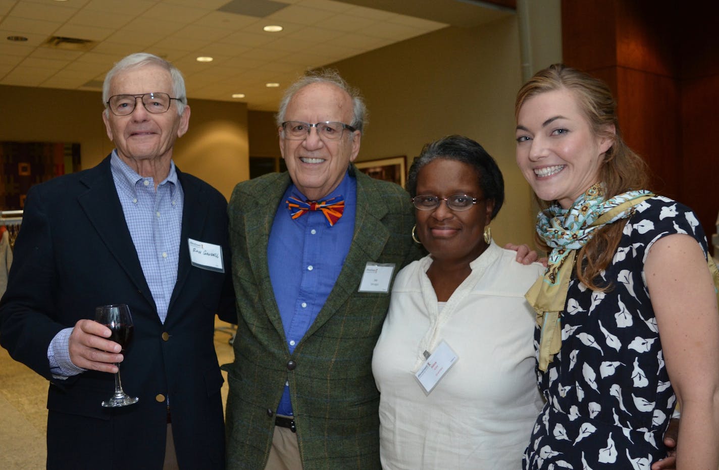 Ron Cornwell, MicroGrants founder and Chairman Joe Selvaggio, Alisa Gay and Hannah Schuelke.