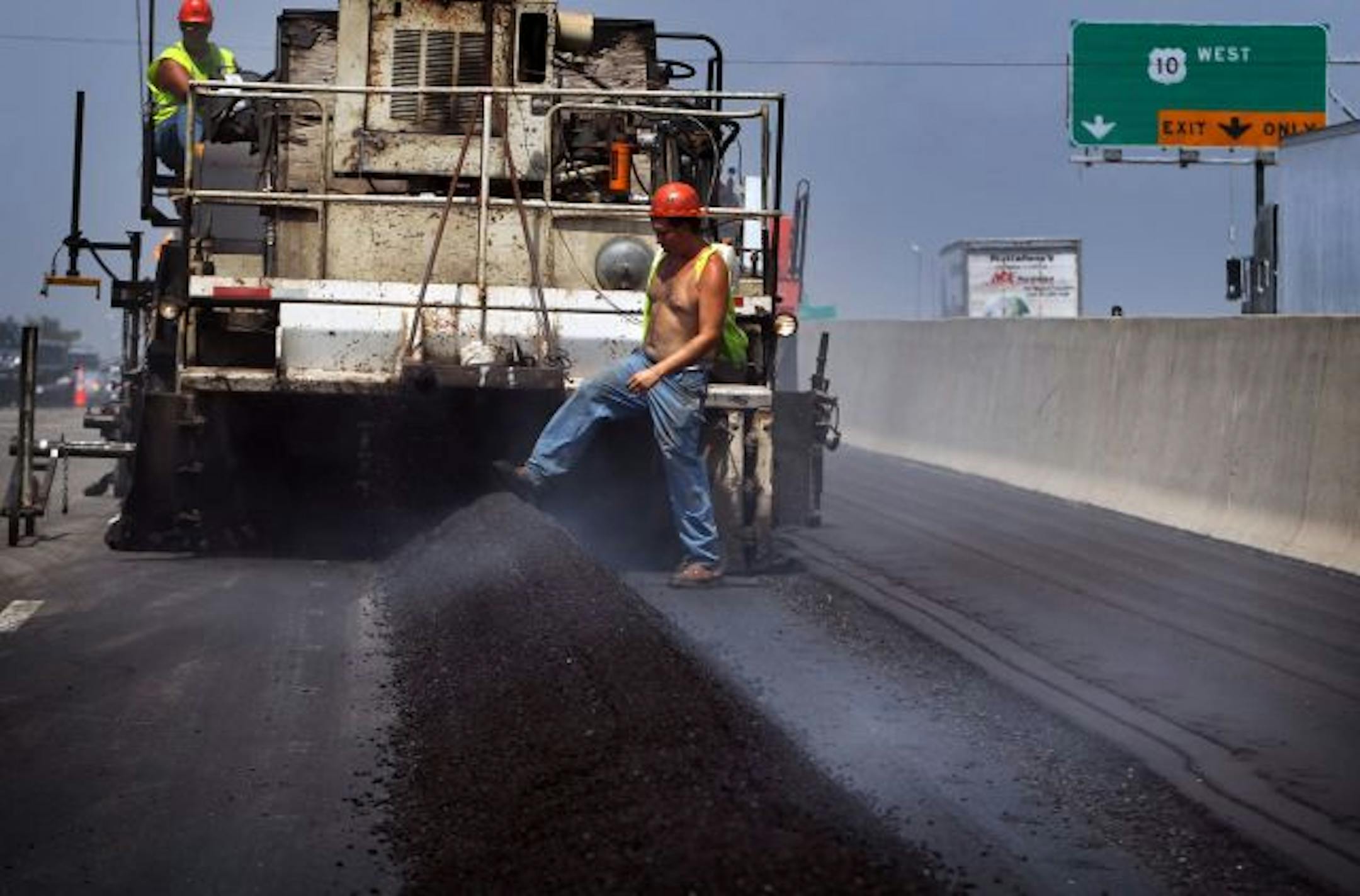 Interstate highways often have a foot-thick layer of asphalt.
