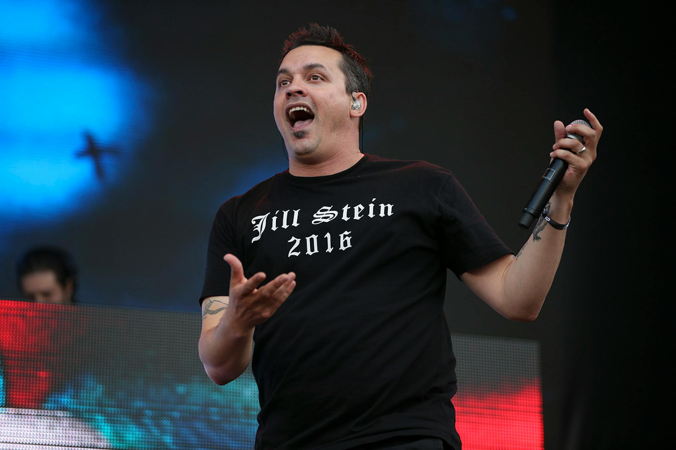 Atmosphere�s Sean �Slug� Daley on the Main Stage late Sunday afternoon at Soundset 2016.