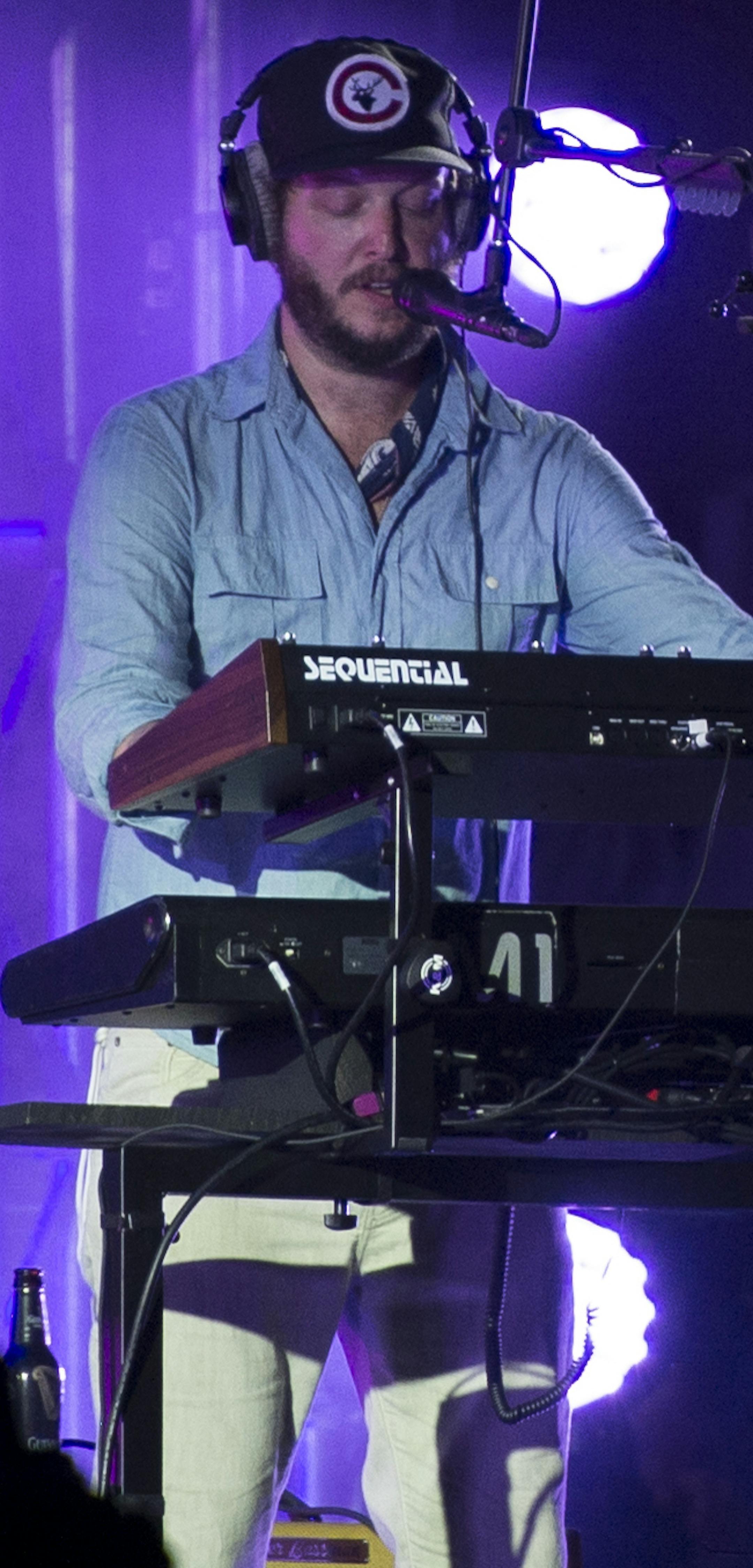 Bon Iver front man Justin Vernon performed Saturday night. ] Aaron Lavinsky &#x2022; aaron.lavinsky@startribune.com The Eaux Claires Music & Art Festival was photographed Saturday, July 18, 2015 in Eau Claire, WI.