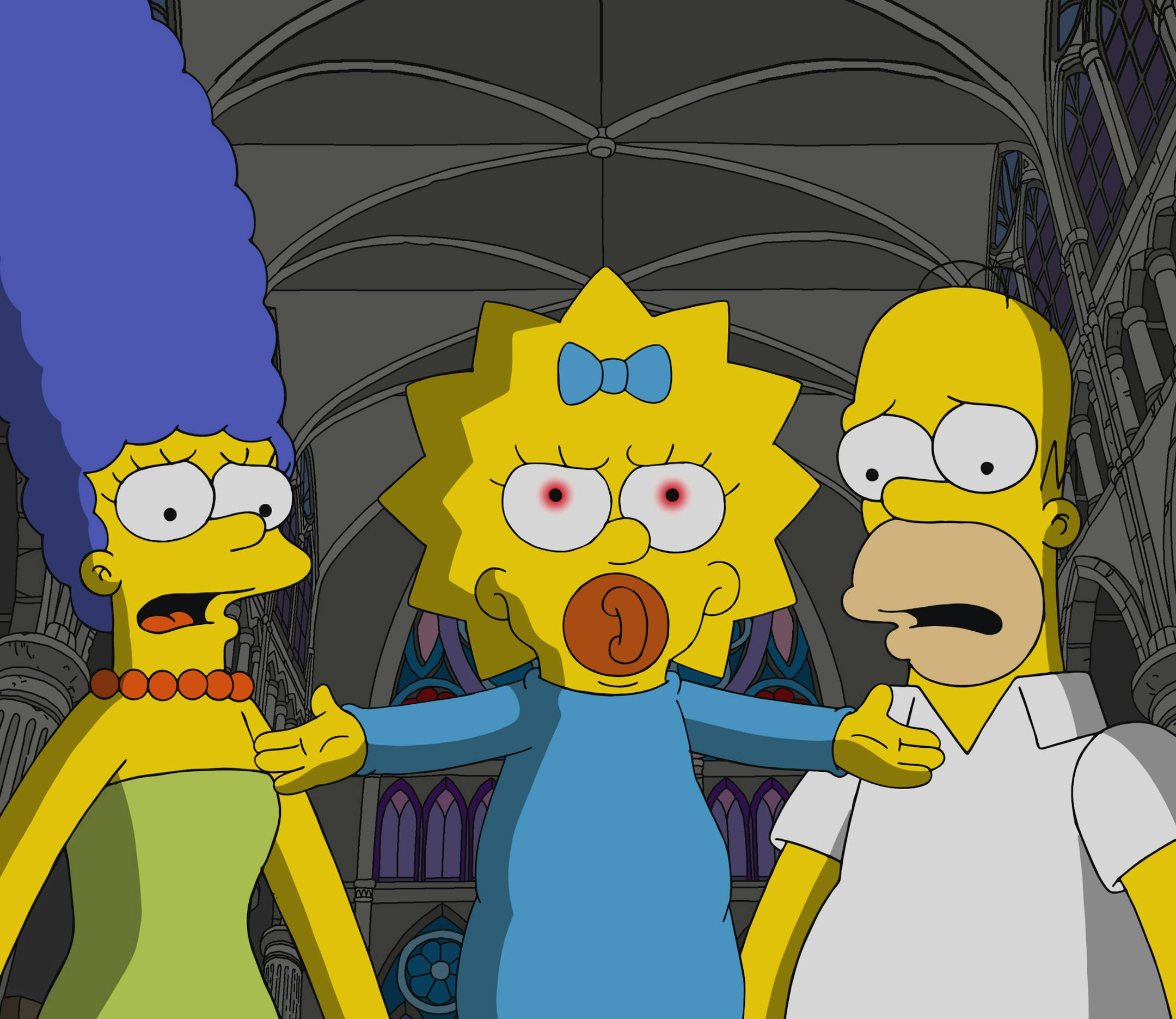 THE SIMPSONS: The 30th Treehouse of Horror features a demon Maggie, a mission to rescue Milhouse from another dimension, dead-HomerÕs spirit trying on some new bodies for size and Selma finally finding love in an unlikely place Ð the alien in the basement. DonÕt miss the ÒTreehouse of Horror XXXÓ episode of THE SIMPSONS airing Sunday, Oct. 20 (8:00-8:30 PM ET/PT) on FOX. THE SIMPSONS ª and © 2019 TCFFC ALL RIGHTS RESERVED.