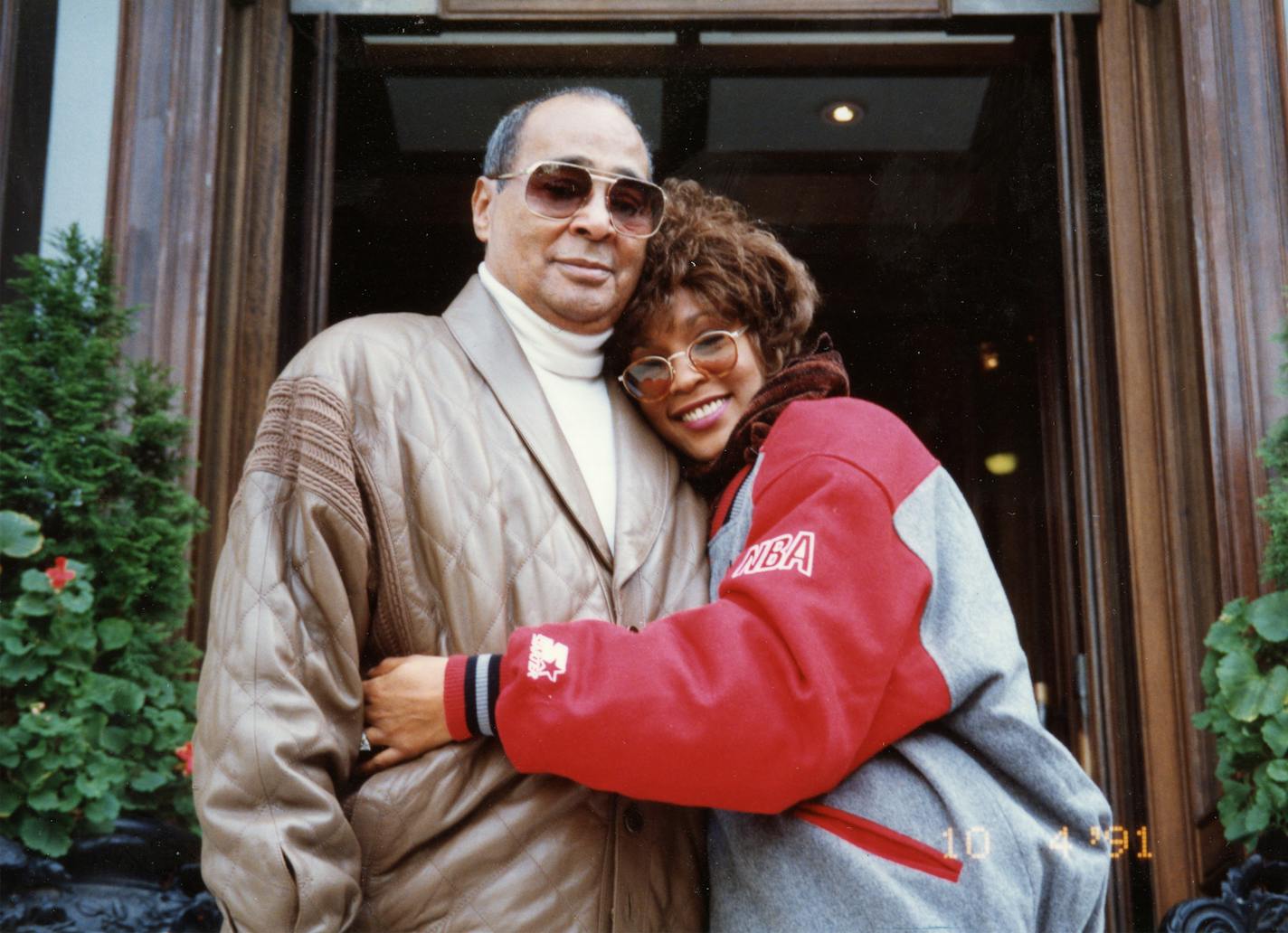 Whitney Houston and her father, John, in "Whitney."