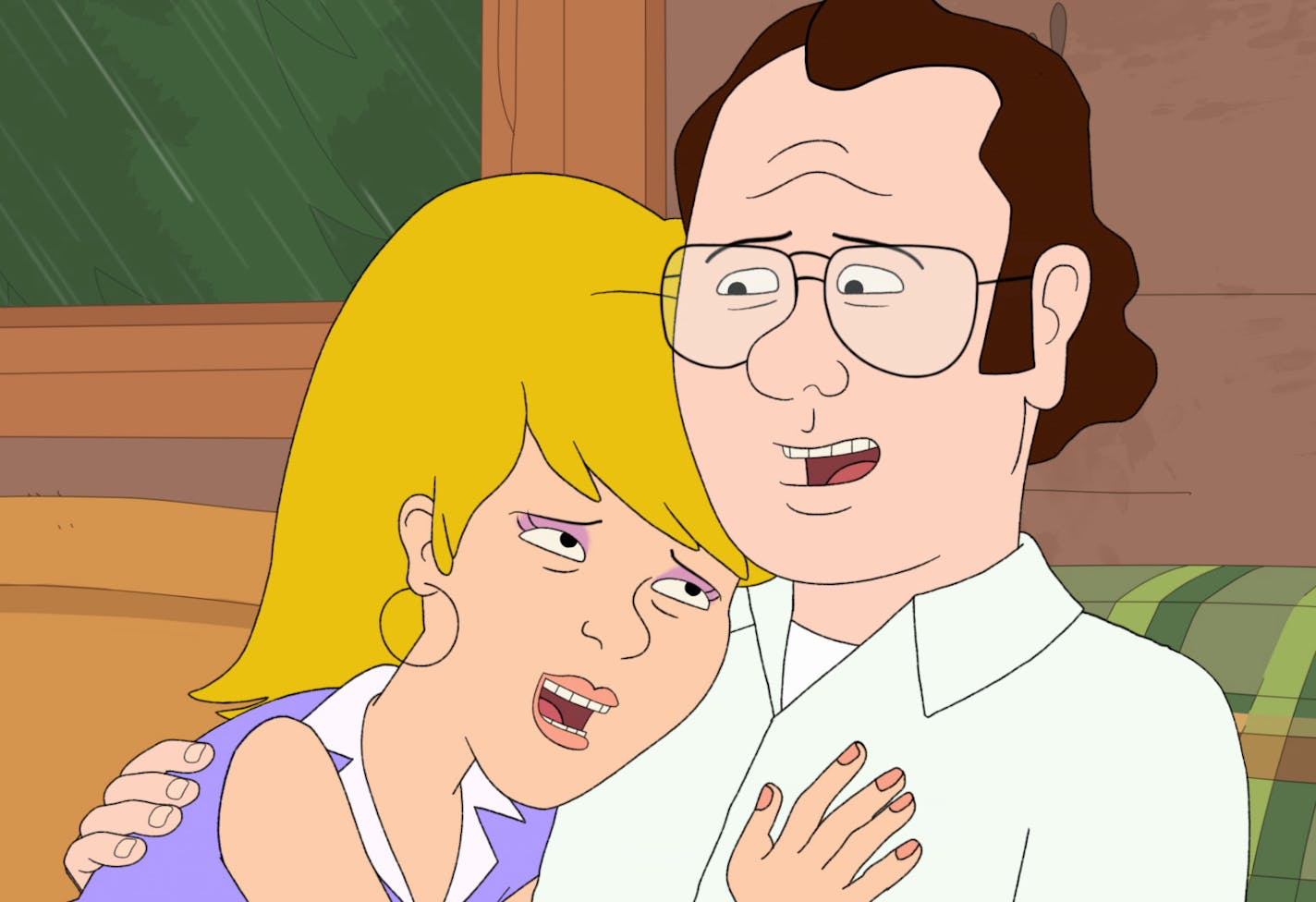 Laura Dern voices Sue Murphy and Bill Burr voices Frank Murphy in "F Is for Family" on Netflix.
credit: Netflix