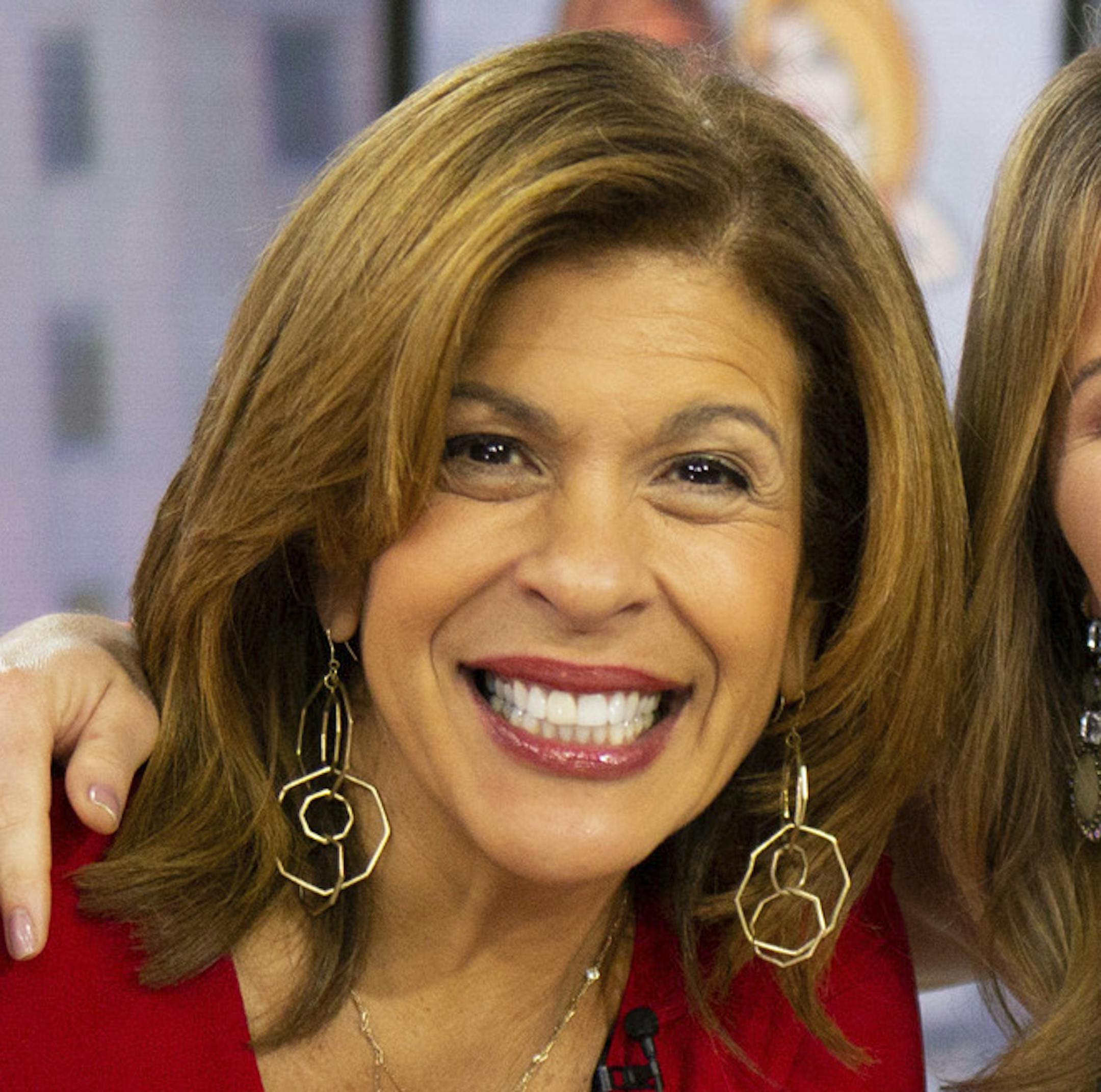 This Jan. 28, 2019 photo released by NBC shows Hoda Kotb, left, and Jenna Bush Hager during the fourth hour of the "Today" show in New York. NBC appointed Bush Hager as permanent co-host of the "Today" show's fourth hour with Kotb, replacing Kathie Lee Gifford in April. Kotb and Gifford were successful pioneers in expanding "Today," with an irreverent hour where glasses of wine were often kept close by. (Nathan Congleton/NBC via AP)