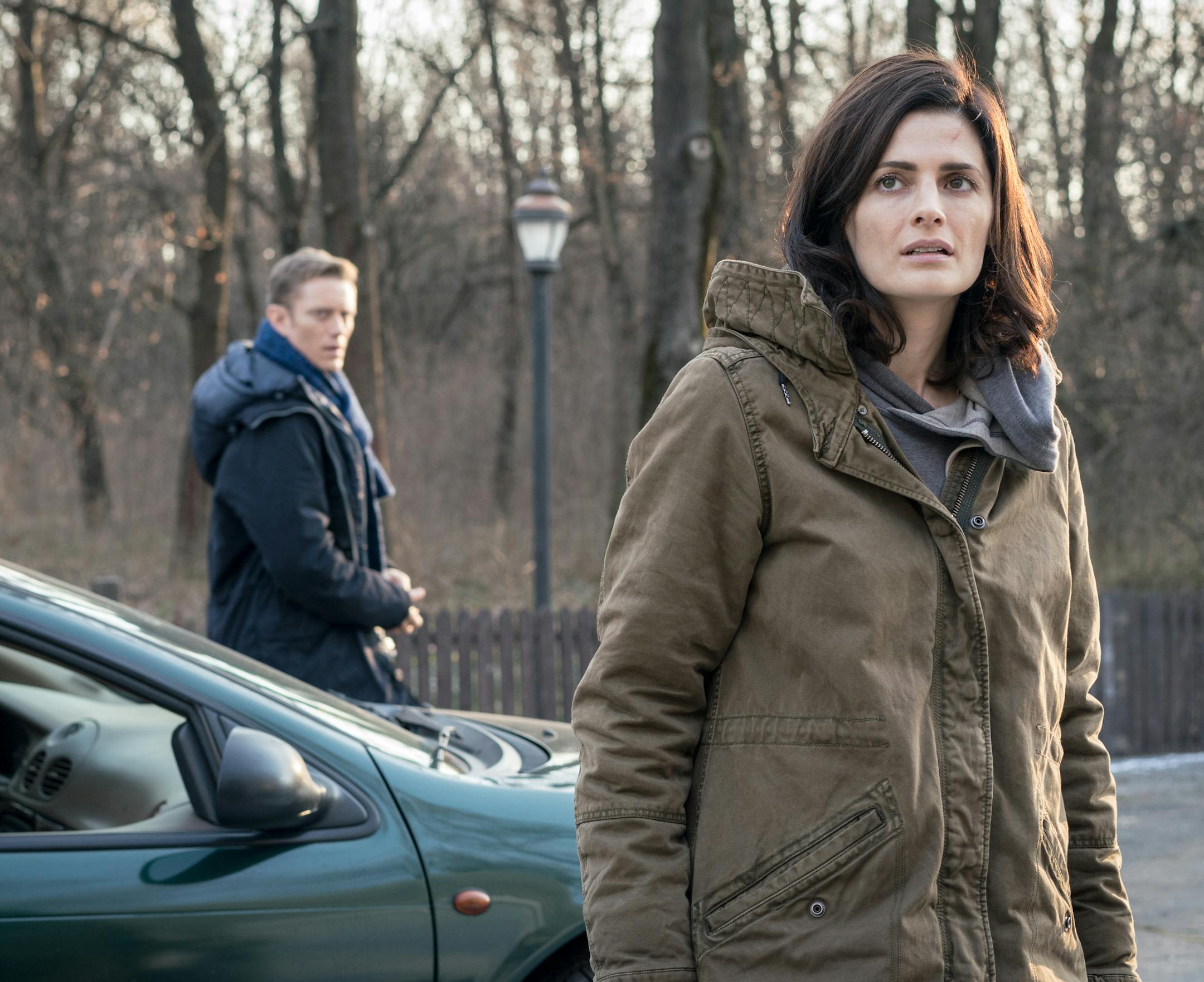 Sony Pictures Television Neil Jackson as Jack Byrne and Stana Katic as Emily Byrne in the Amazon Prime series "Absentia." ORG XMIT: _DSC4932