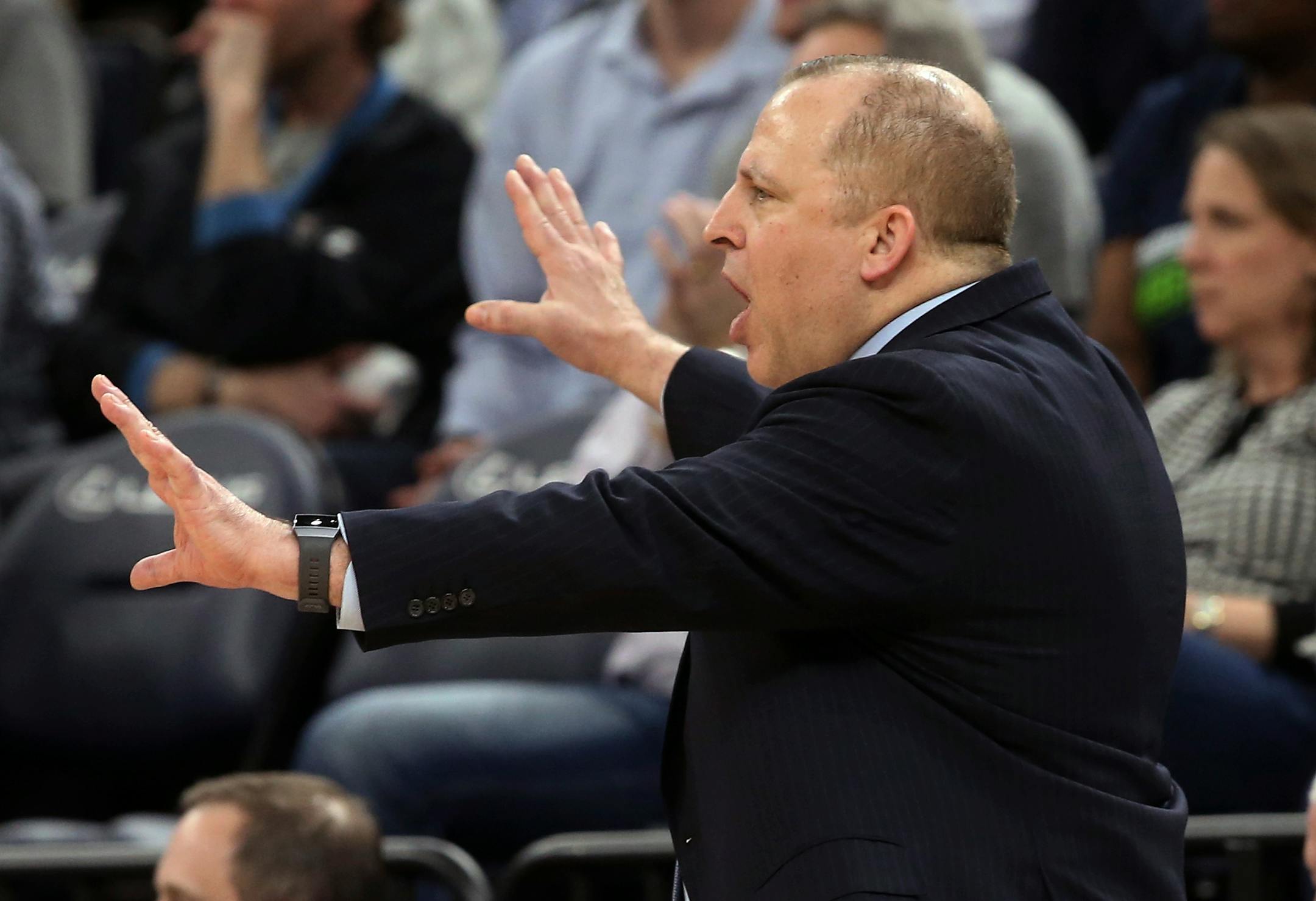 Timberwolves head coach Tom Thibodeau