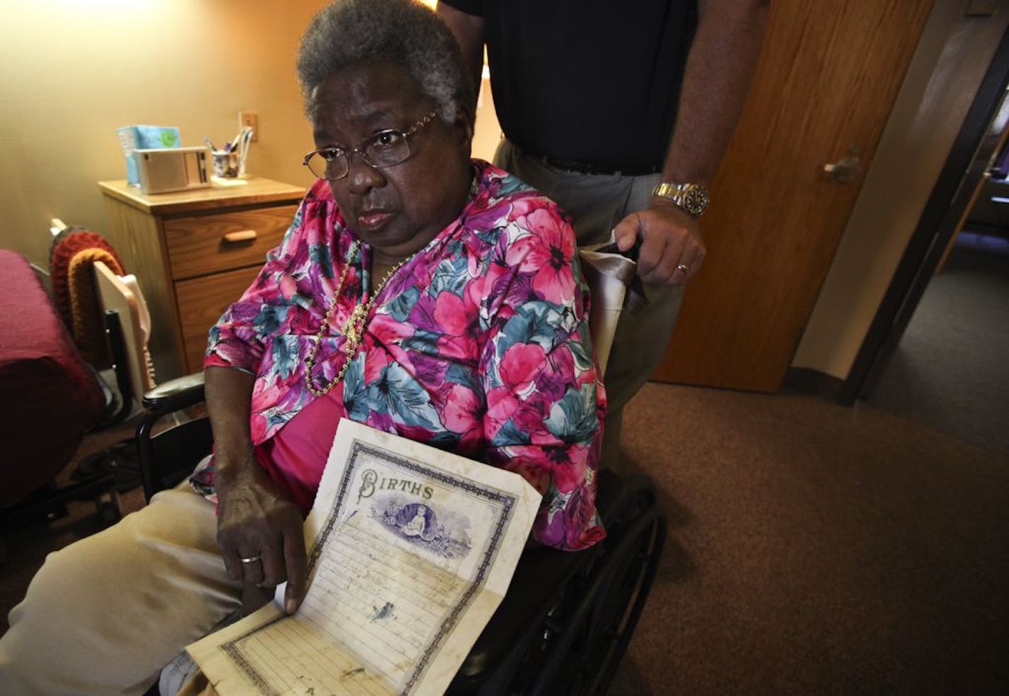 Evelyn Collier, 79, can't get an approved photo ID because she has no official birth certificate.