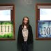 Ivy Griffiths, 16, stood by the window in the newly moved teen center at the Elim Baptist Church in Anoka Min., Thursday, October 3, 2013 Griffths, a 