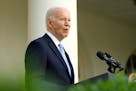 FILE - President Joe Biden speaks during a Jewish American Heritage Month event, May 20, 2024, in the Rose Garden of the White House in Washington. T
