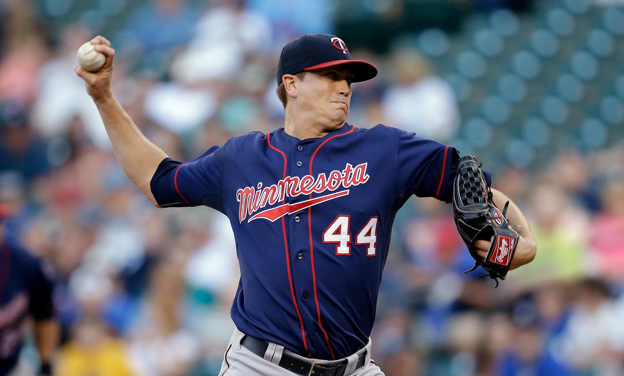 Twins righthander Kyle Gibson, who missed his last start because of a sore back, will start the series opener on Tuesday.