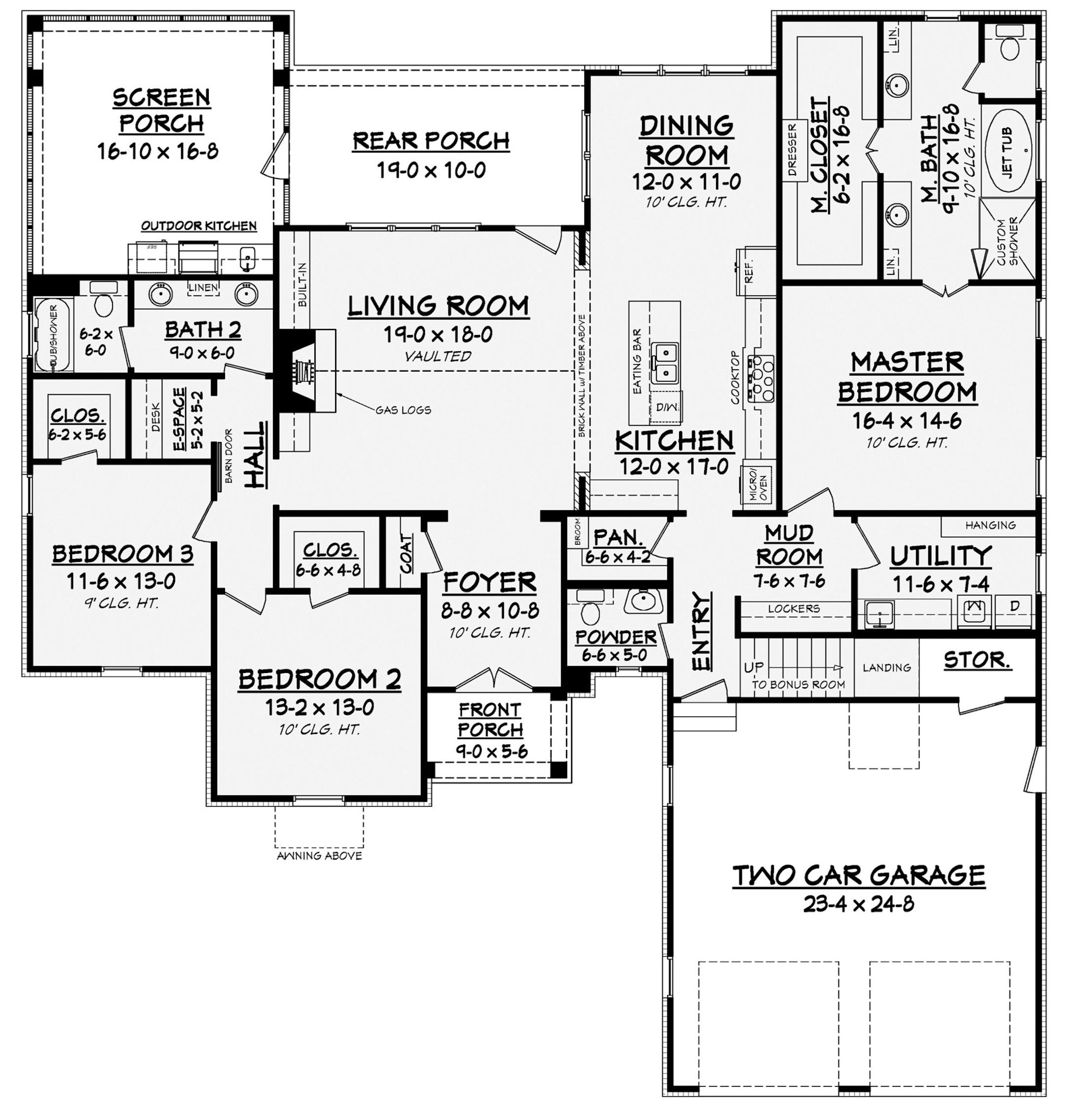 Home plan: Farmhouse refreshed with modern appeal