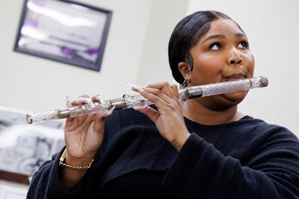 Lizzo played a flute that belonged to President James Madison at the Library of Congress on Sept. 26. 