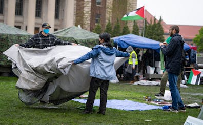 Members of a pro-Palestinian encampment packed up their tents on the University of Minnesota's Twin Cities campus Thursday, after protest organizers a