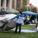 Members of a pro-Palestinian encampment packed up their tents on the University of Minnesota's Twin Cities campus Thursday.