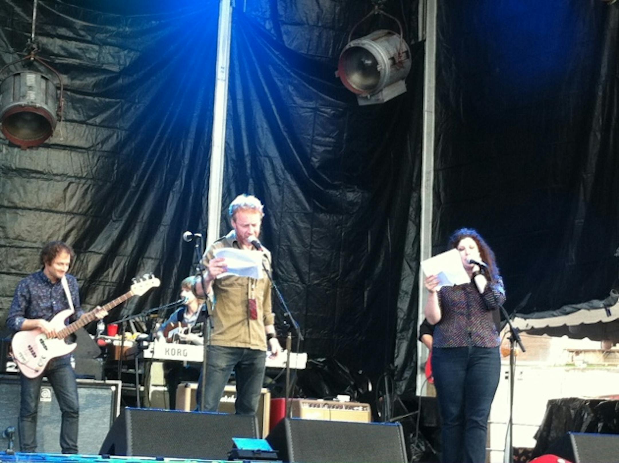 Alan Sparhawk and Mimi Parker with Wilco (and Richard Thompson).