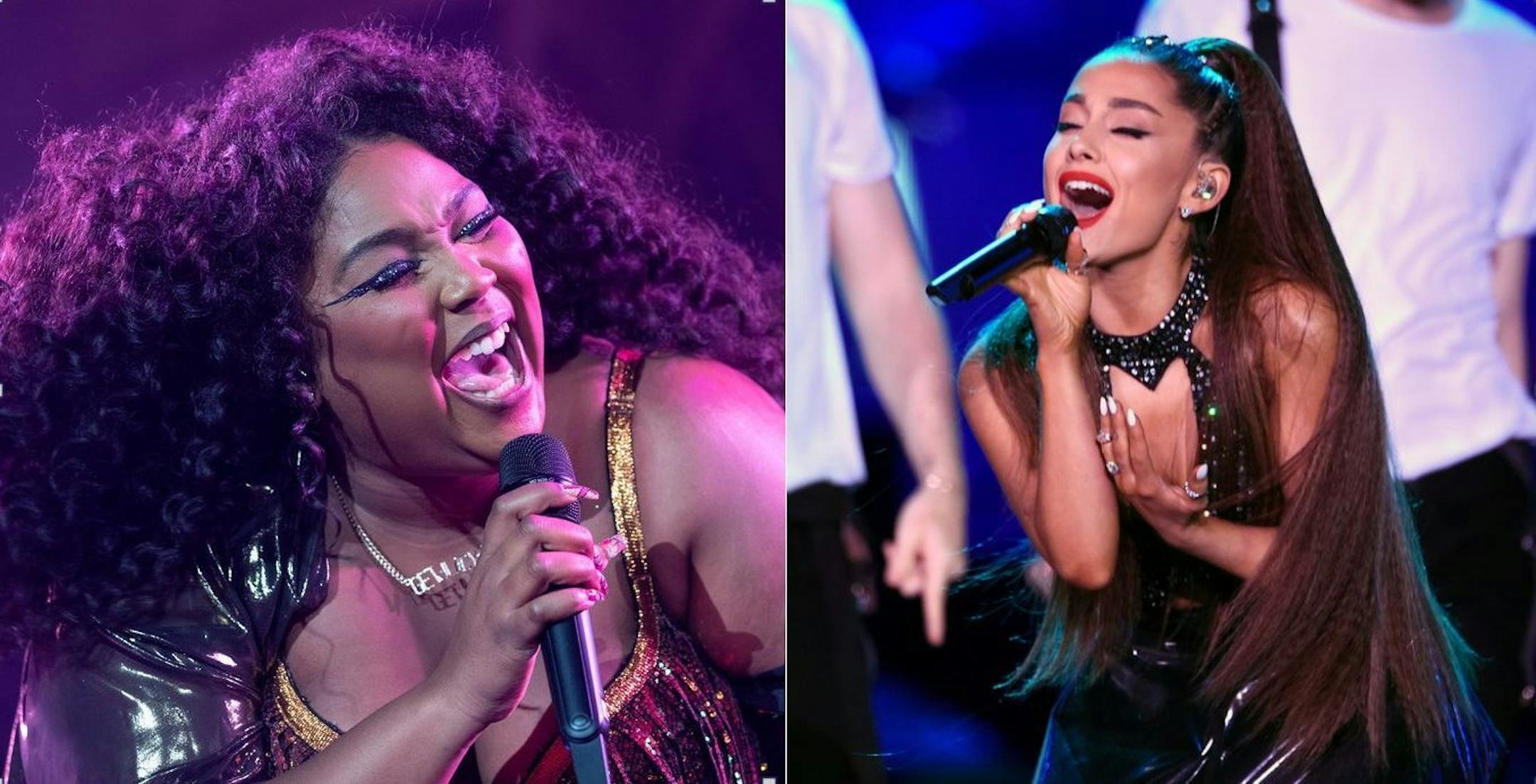 Lizzo, left, and Ariana Grande are both feeling "Good as Hell" now.