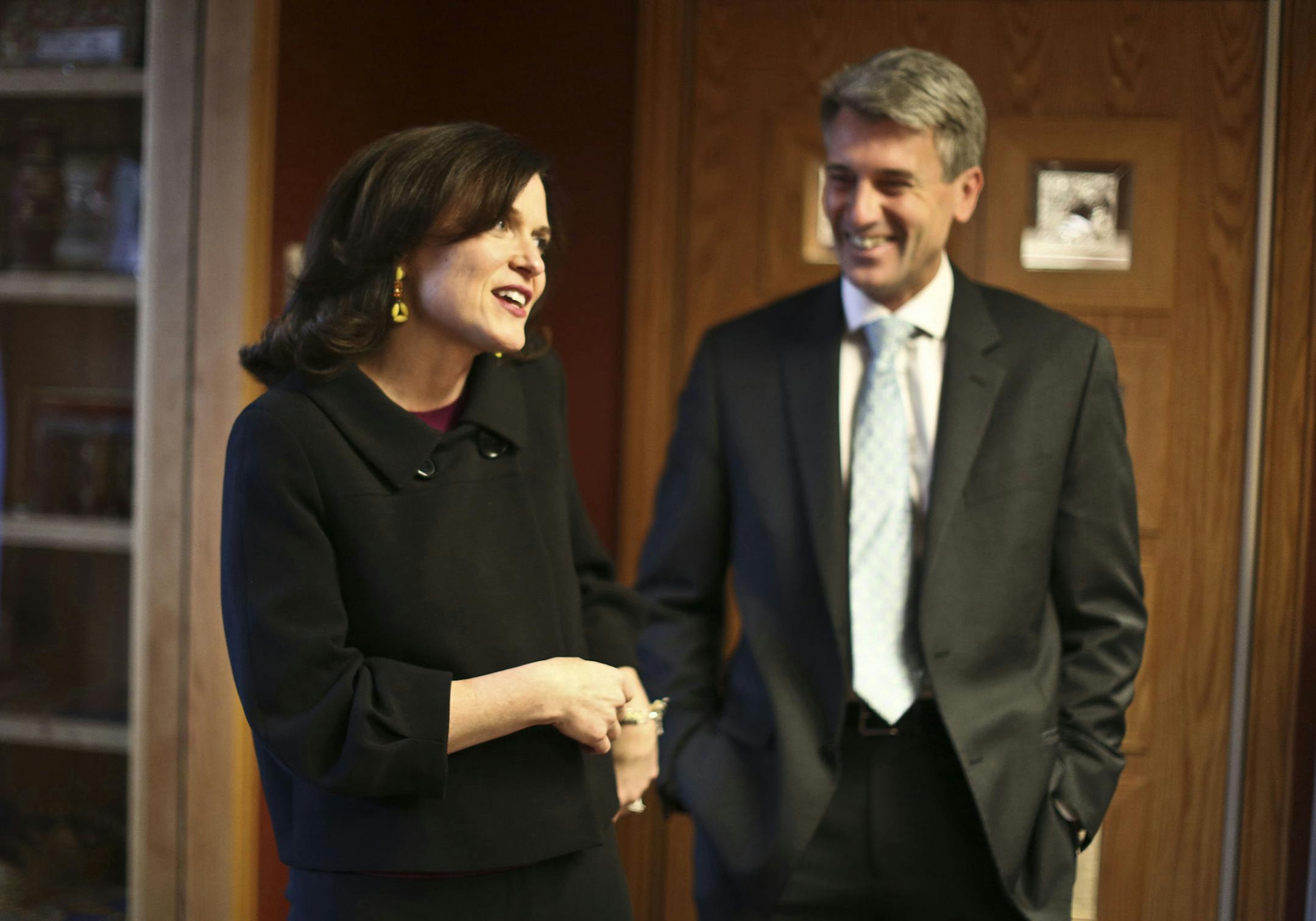 Mayor-elect Betsy Hodges and R.T. Rybak