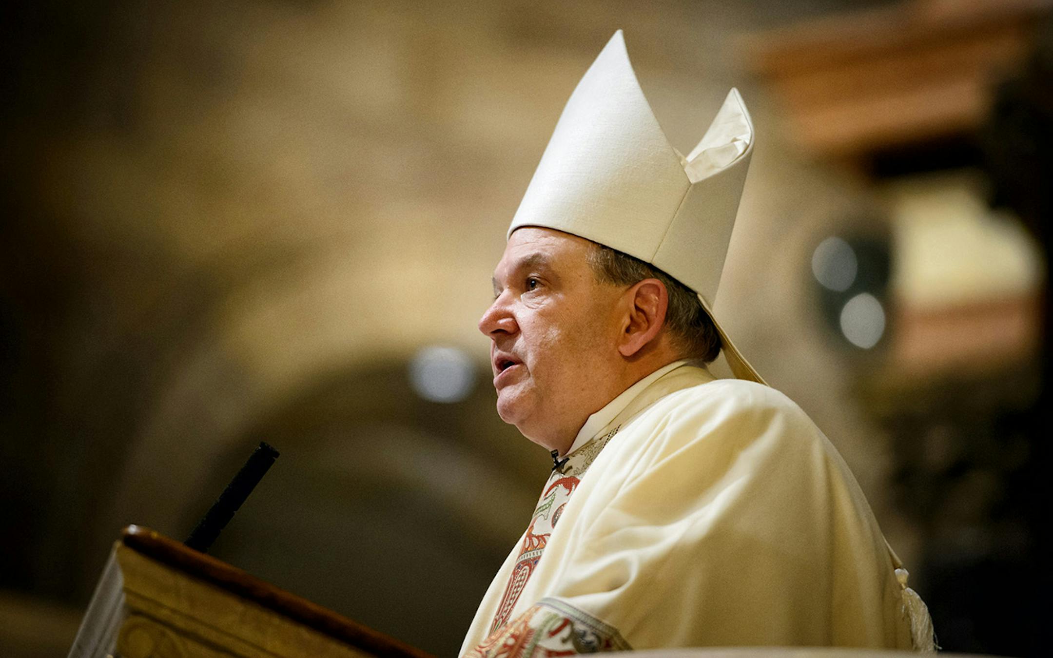 Archbishop Bernard Hebda gave the homily.