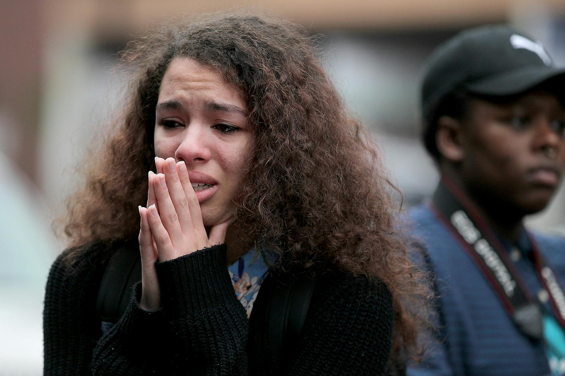 "Michael Jackson and Prince are our everything in my family," said Alicia Jimerson, cq, as she cried in front of Prince's star at First Avenue after news of his death was made, Thursday, April 21, 2016 in Minneapolis, MN.
