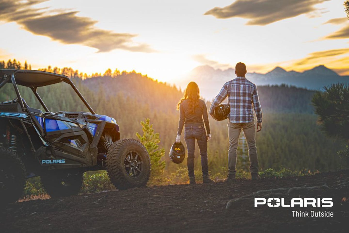 A still from Polaris' new ad campaign "Think Outside."