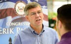Rep. Erik Paulsen spoke with voters at the Cub Foods in Champlin as part of Congress On Your Corner. ] GLEN STUBBE * gstubbe@startribune.com Thursday,