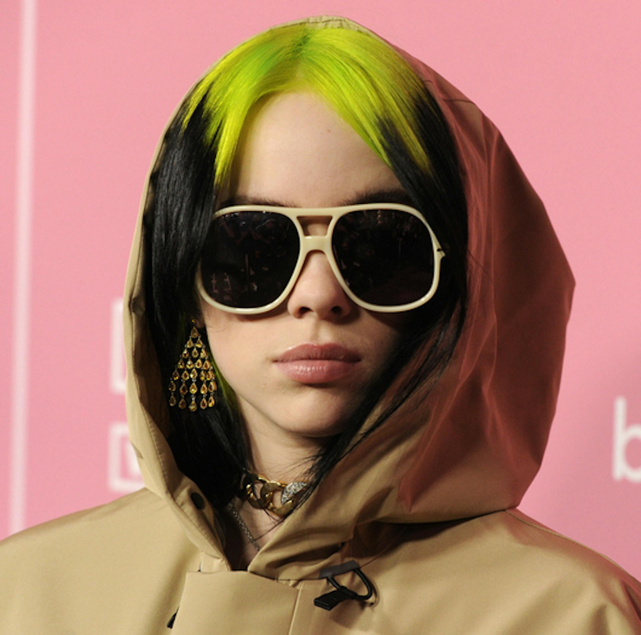 Billie Eilish arrives at Billboard's Women in Music at the Hollywood Palladium on Thursday, Dec. 12, 2019, in Los Angeles. (AP Photo/Chris Pizzello)