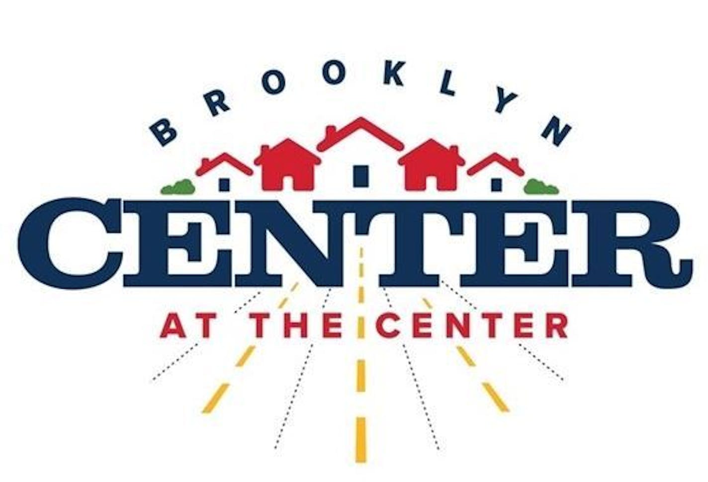 The new logo for Brooklyn Center has the tagline "At the Center," which is intended to emphasize the city's central location and accessibility in the Twin Cities metro area.