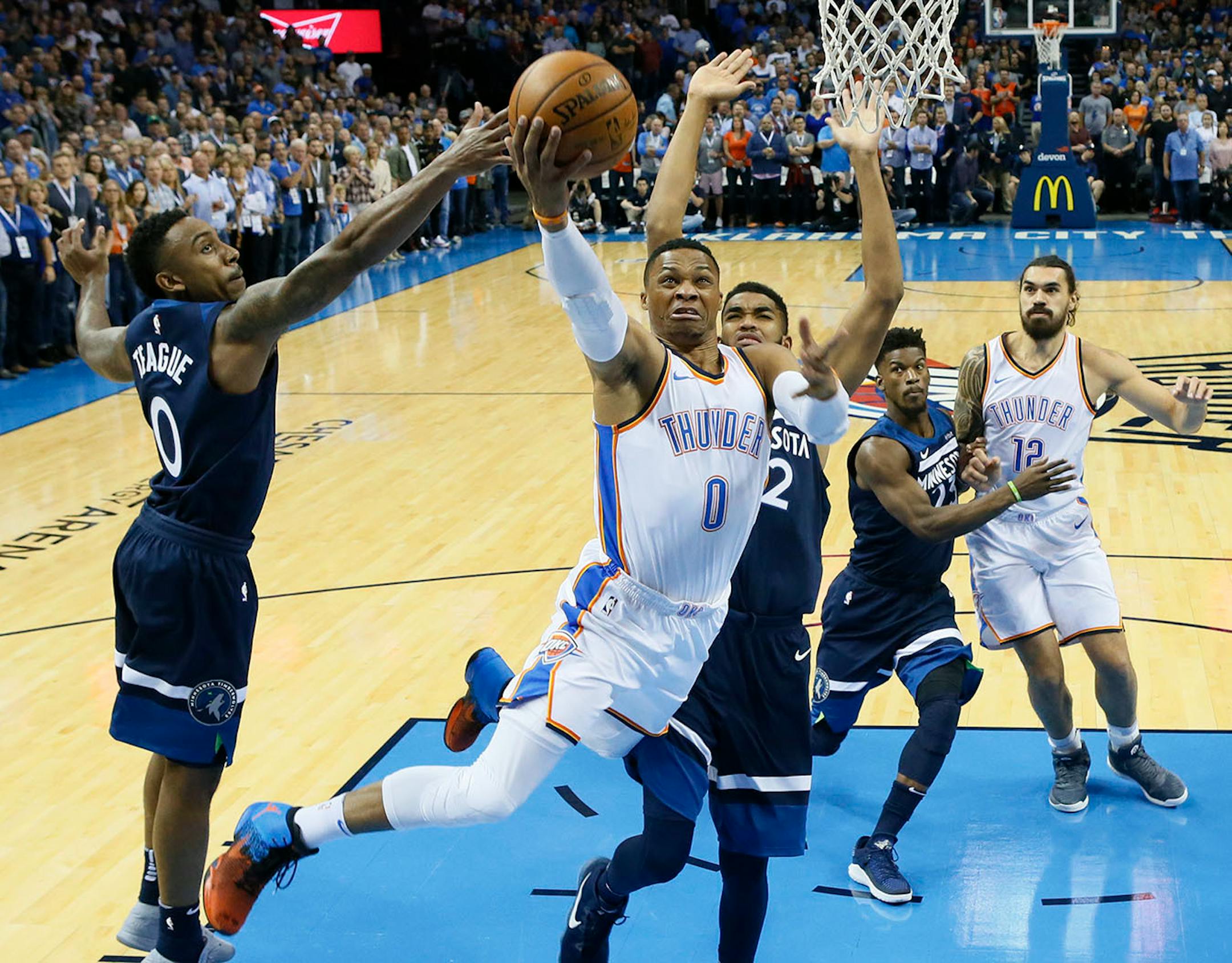 Oklahoma City Thunder guard Russell Westbrook